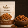 Krishva Naturals Premium California Almonds (250g) | Handpicked, Crunchy Whole Badam